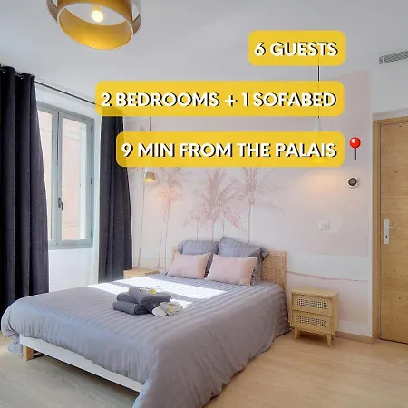Superb Flat With 2 Bedrooms Near Palais Croisette 3P2